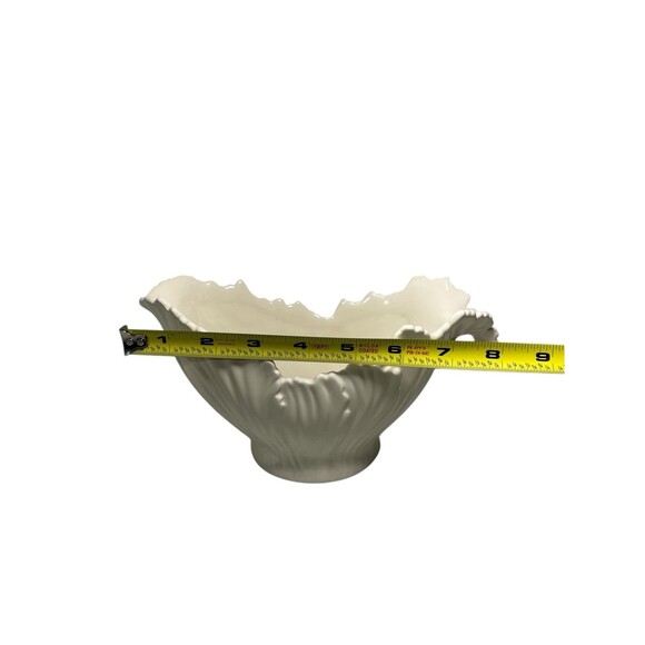 2009 Lenox Teleflora 75th Anniversary Leaf Design Ceramic Gravy Boat Planter - Picture 8 of 16